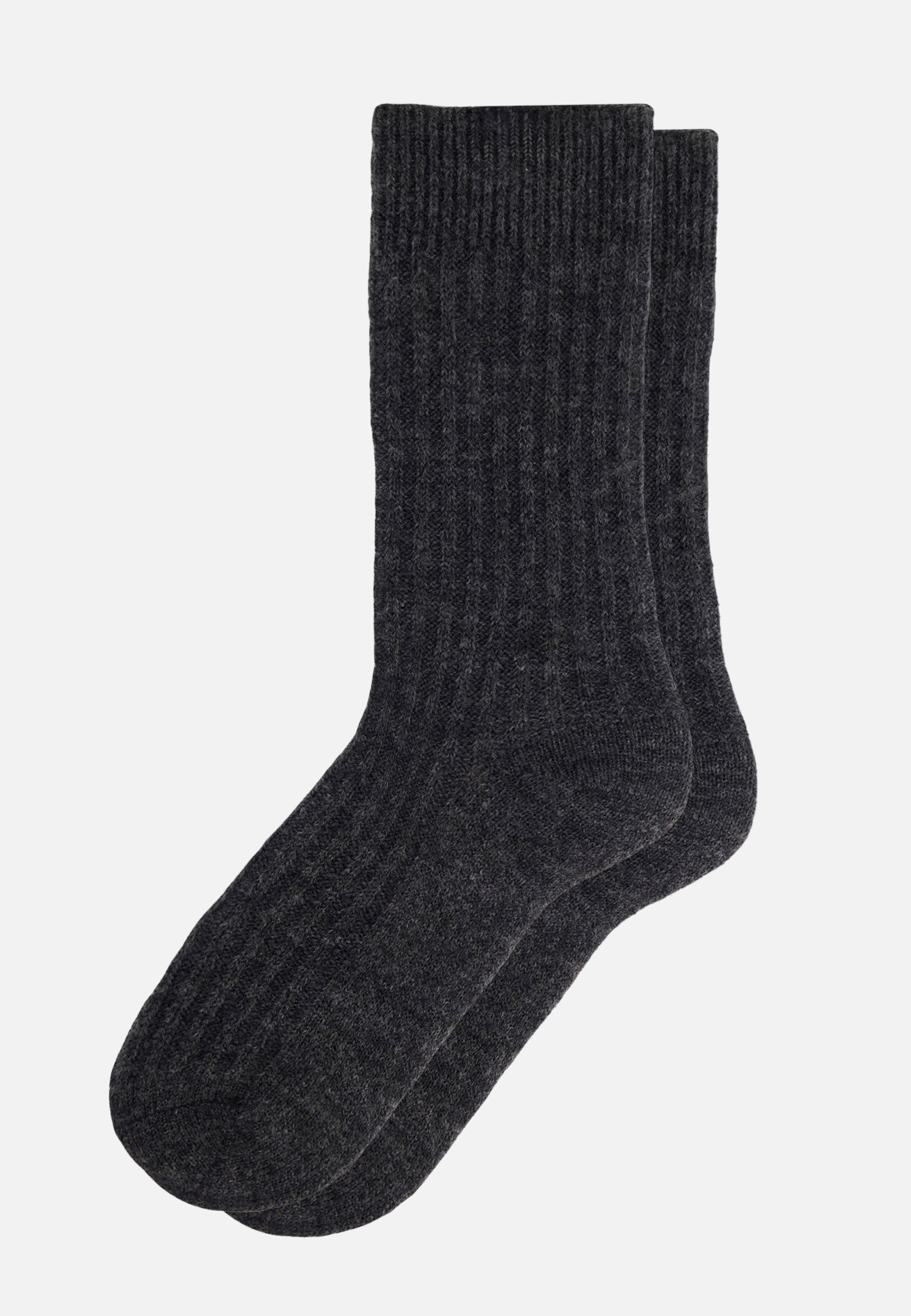 Chaussettes mi-hautes grises avec mohair - Andy Gris Chine - Le Slip Français -  1