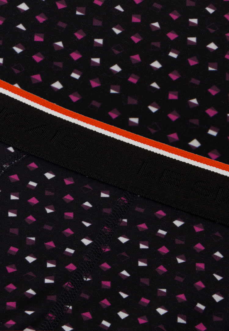 Slip noir à motif petit carré - Terrible Petits Carres Noir - Le Slip Français - 4