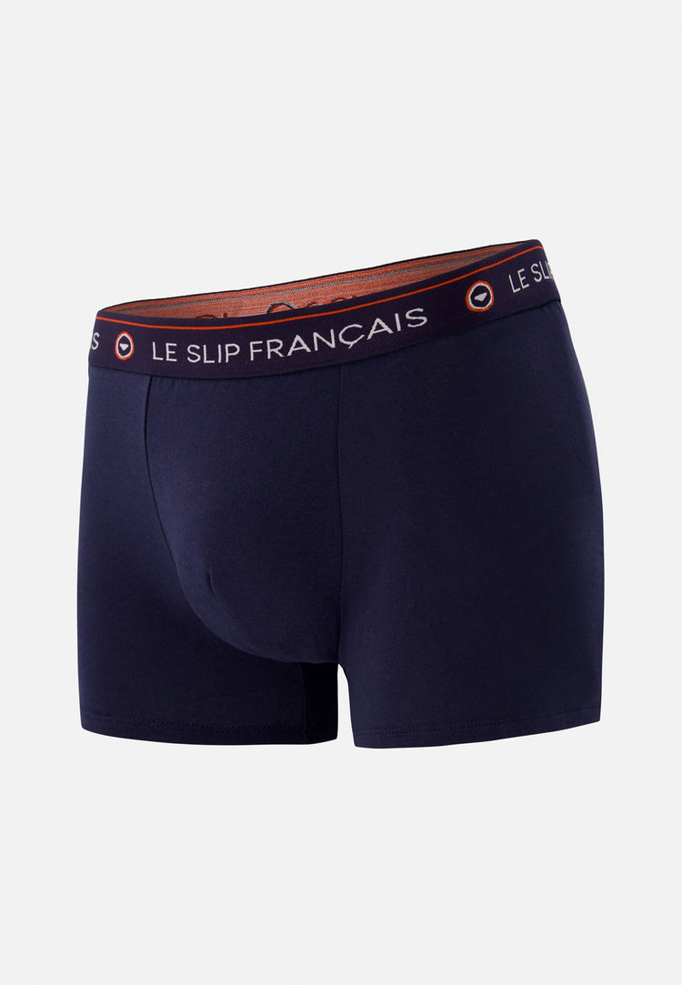 Boxer bleu marine en coton - Redoutable Marine - Le Slip Français - 1
