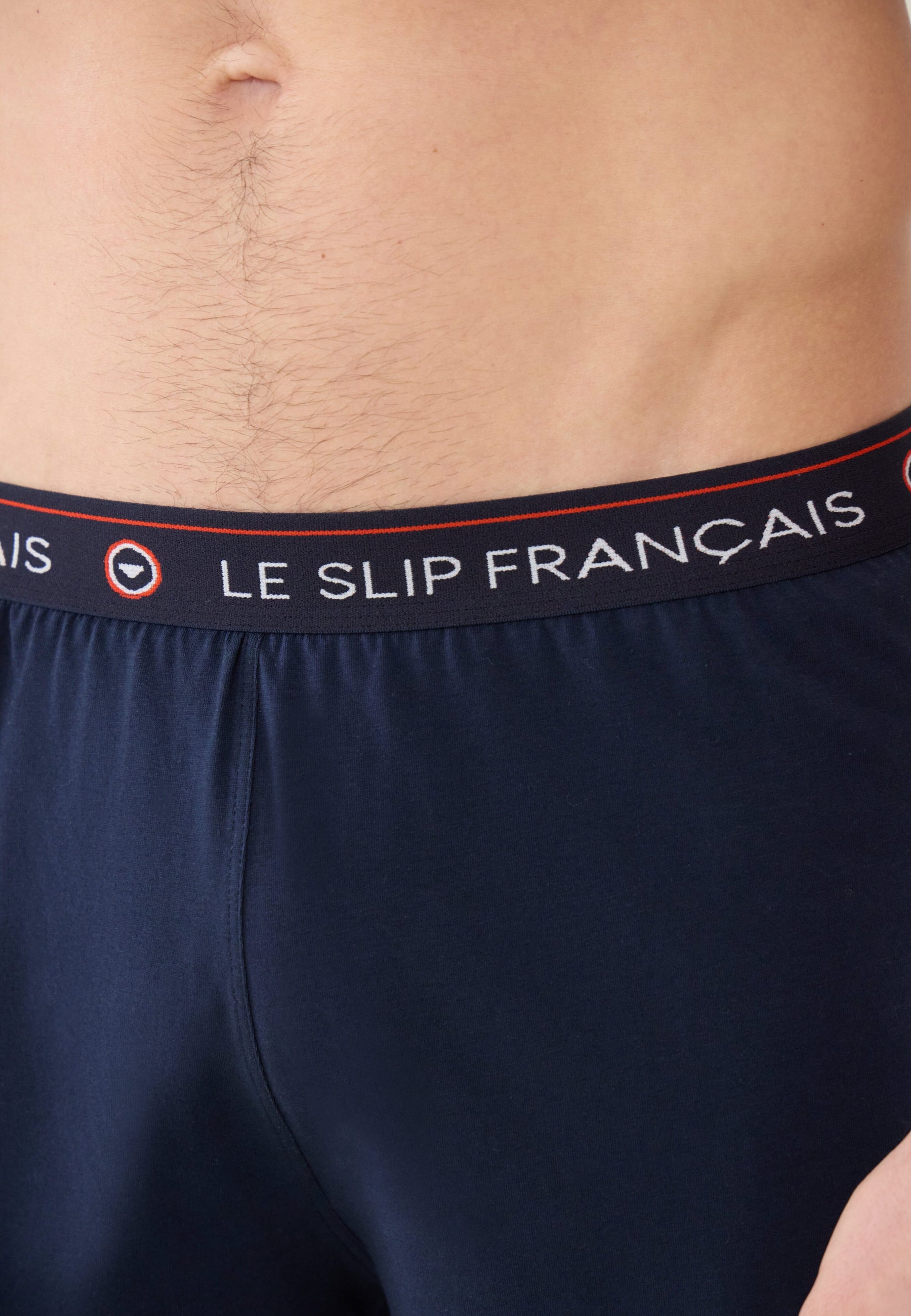 Bas de pyjama court bleu marine en coton - Invincible Marine - Le Slip Français -  2