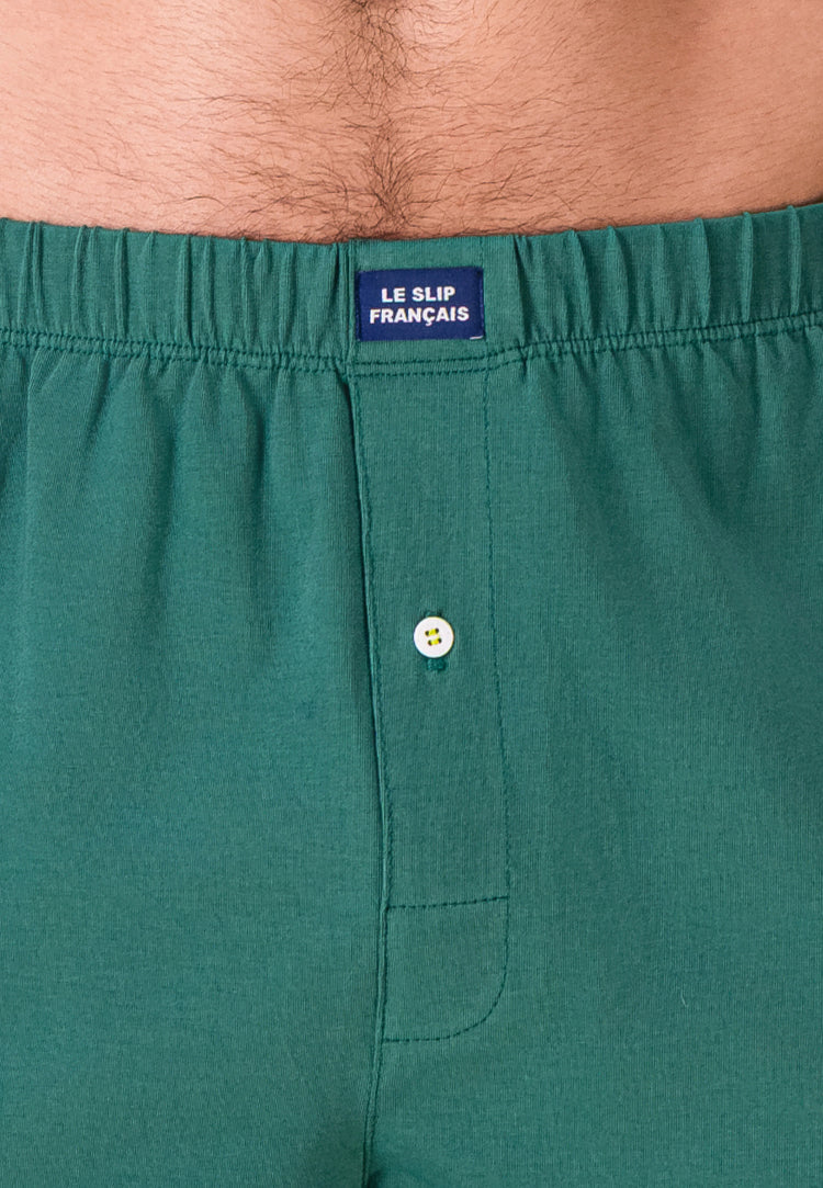 Caleçon vert en jersey de coton - Fredo Vert Forêt - Le Slip Français - 5