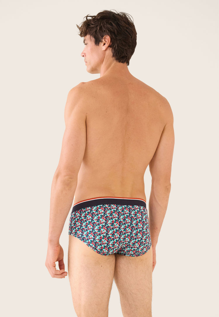 Slip vert à motif confetti en coton - Terrible Confetti Vert D'Eau - Le Slip Français - 3