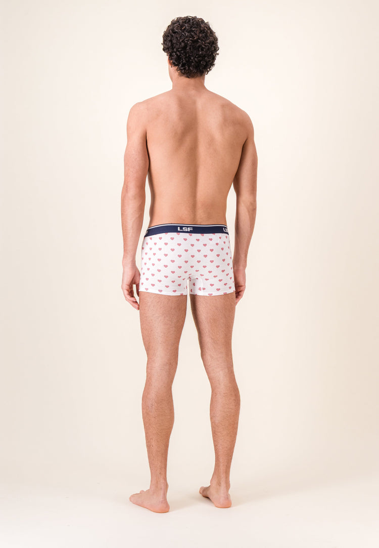 Boxer à coeur rouge en coton - Marius Petit Coeur Rouge Cerise - Le Slip Français - 3