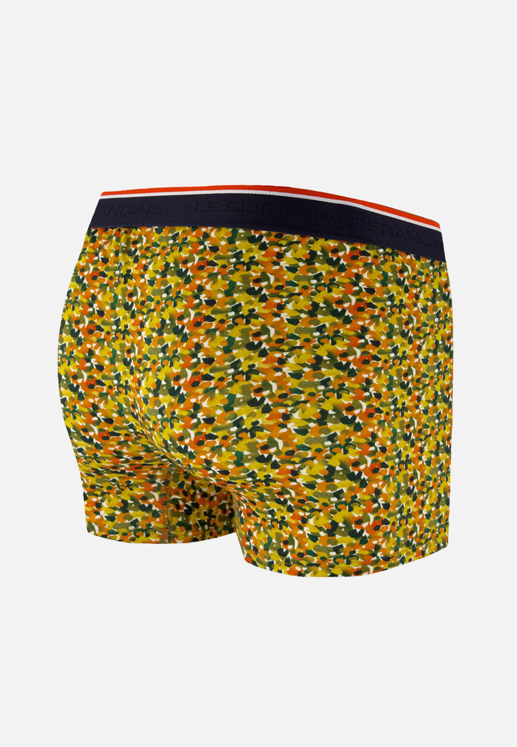 Boxer jaune à motif confetti en coton - Marius Confetti Jaune - Le Slip Français - 6