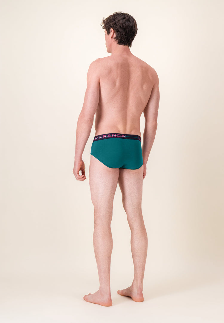 Slip bleu foncé en coton - Intrépide Bleu Canard - Le Slip Français - 5