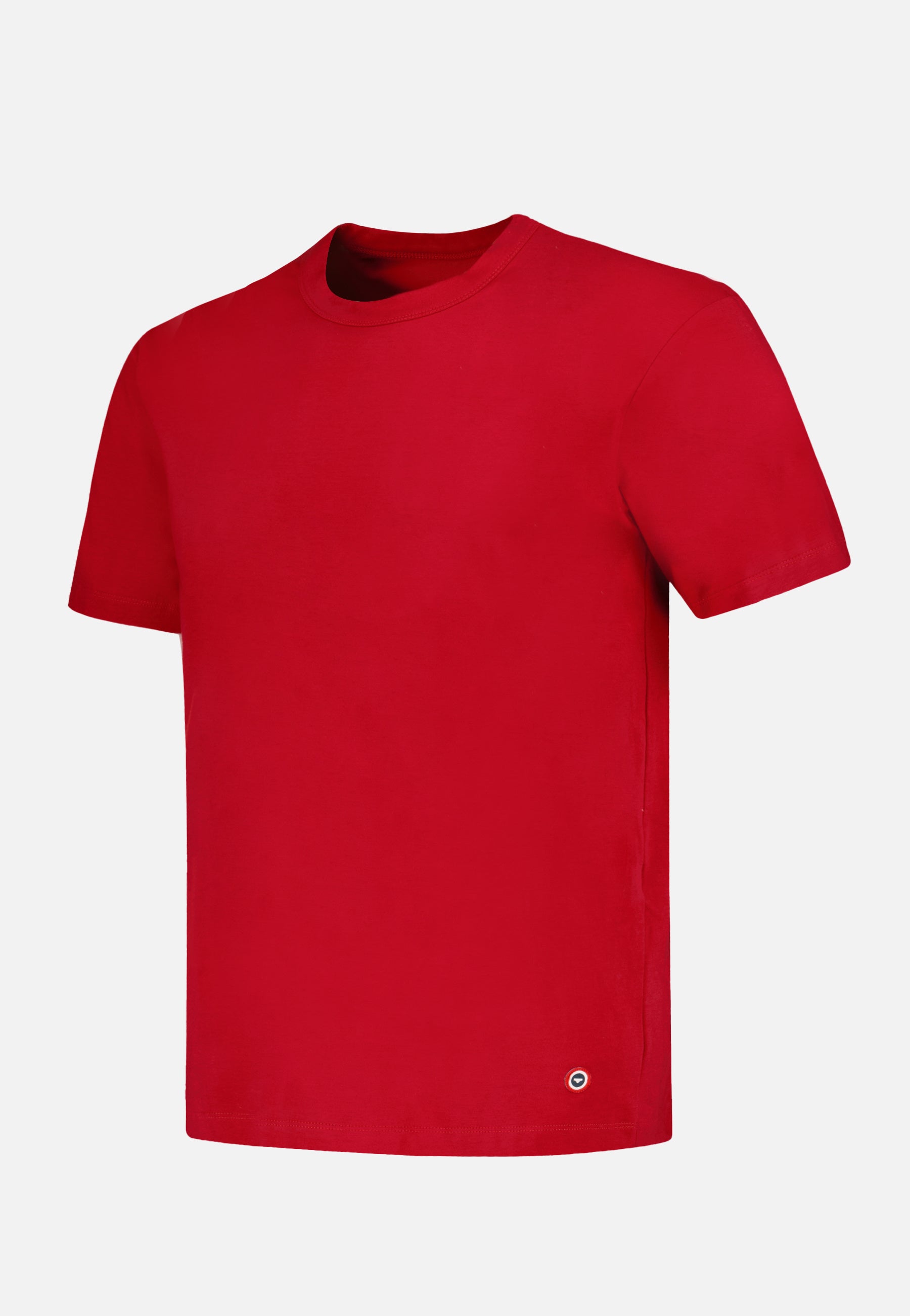 T-shirt manches courtes en coton - Formidable Rouge Cerise - Le Slip Français -  1