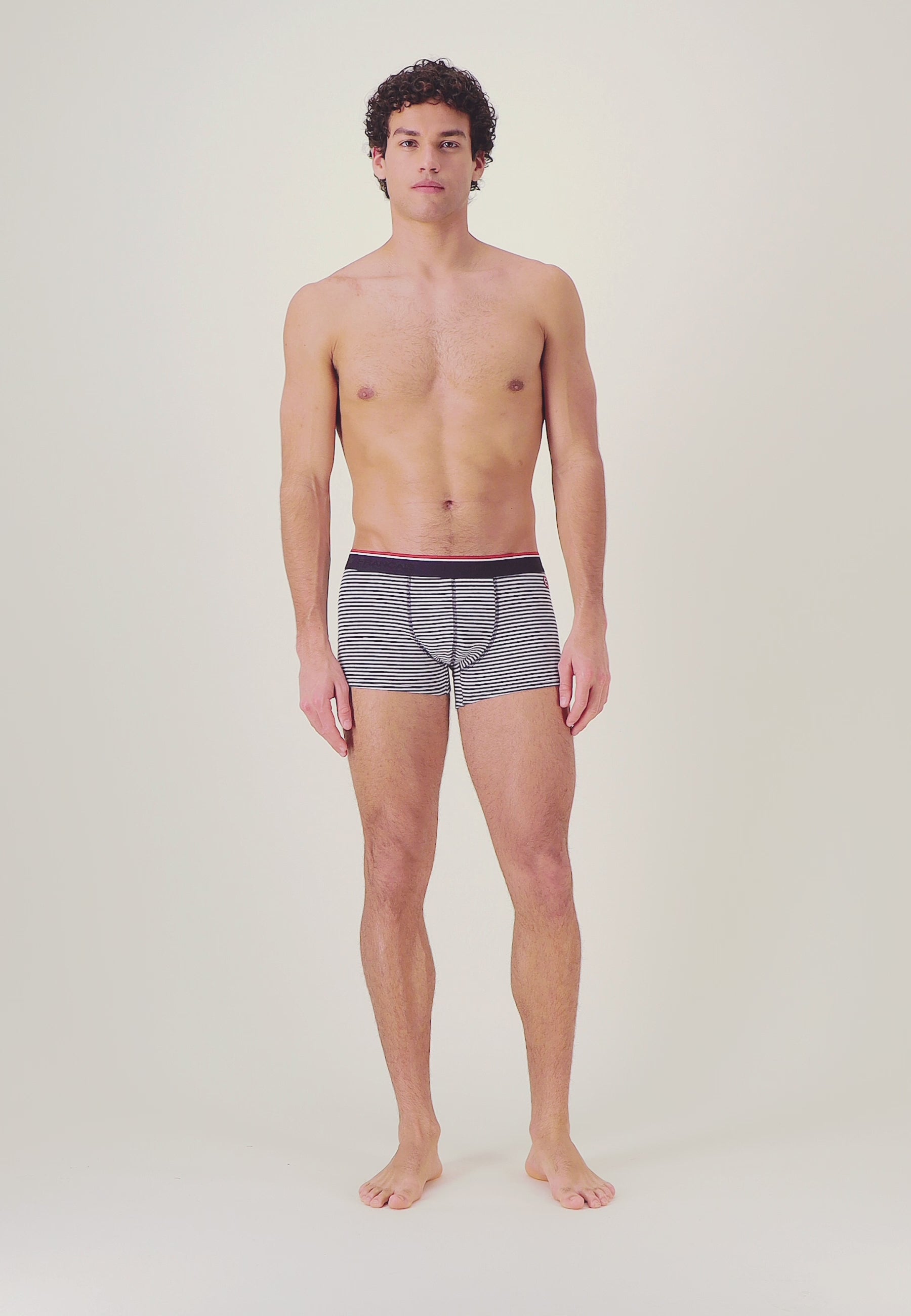 Boxer marinière bleu en coton - Marius Mariniere Lsf Bleu - Le Slip Français -  2