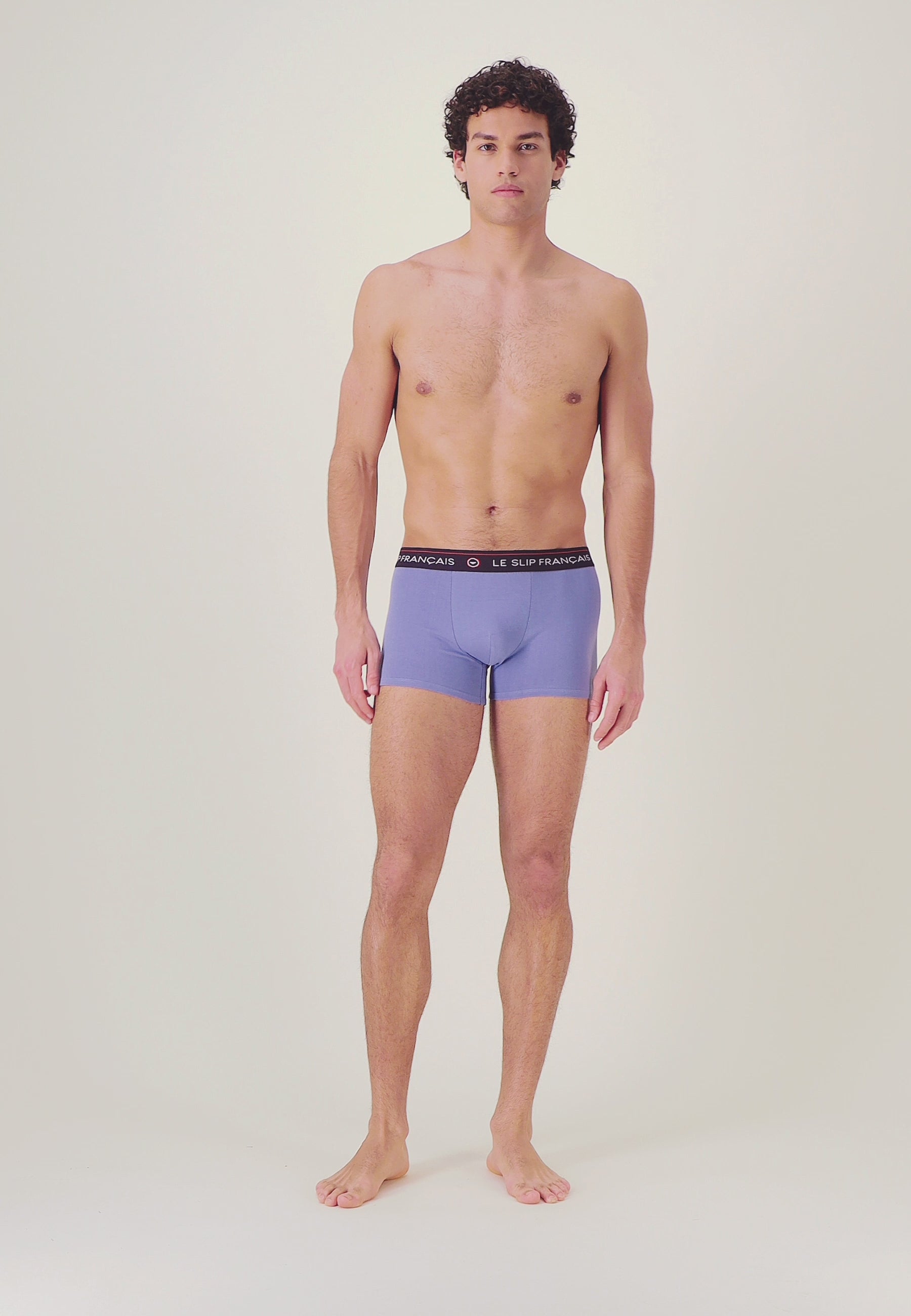 Boxer bleu en coton - Redoutable Bleu Jean - Le Slip Français -  2