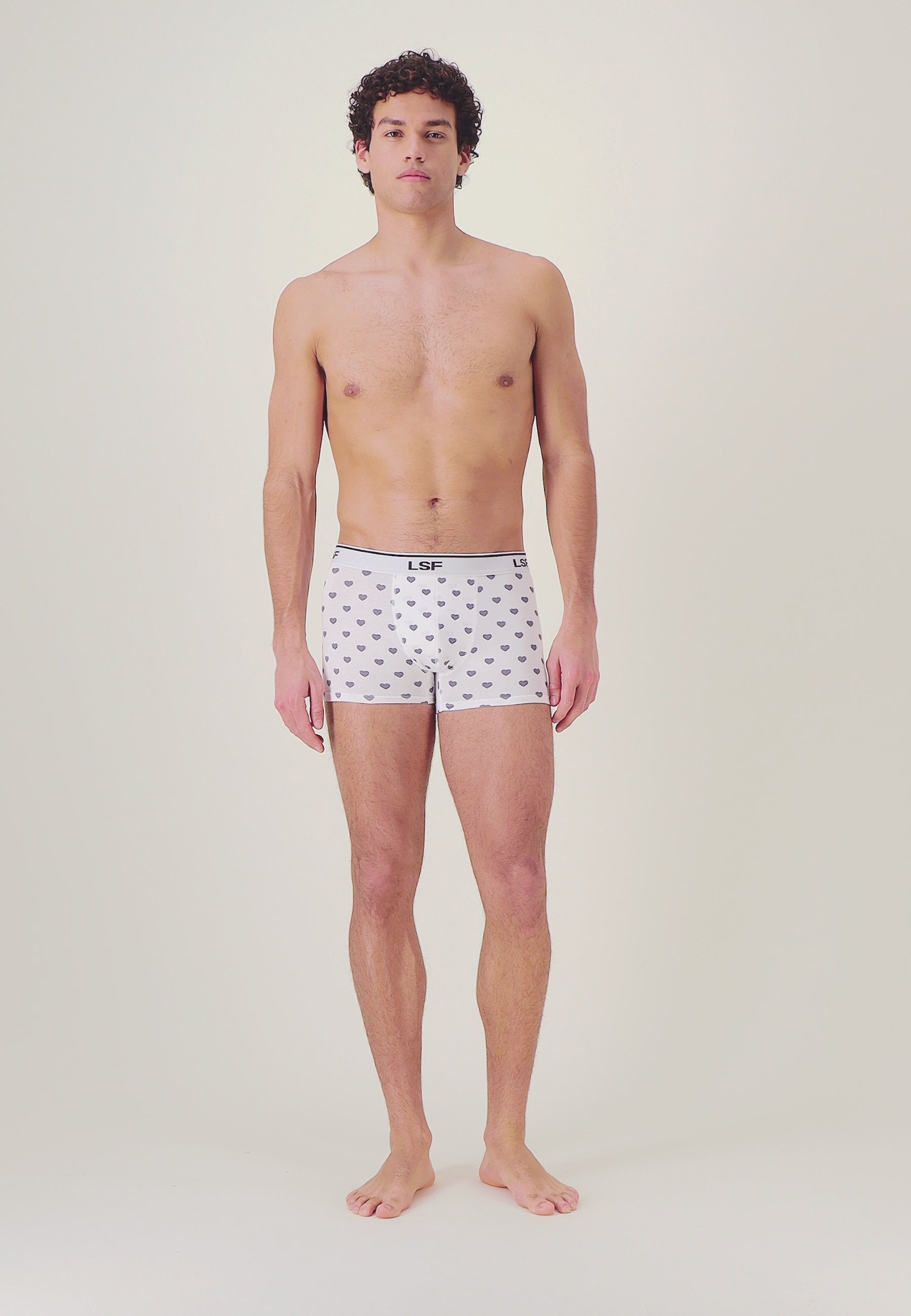 Boxer à coeur bleu marine en coton - Marius Petit Coeur Marine - Le Slip Français -  2