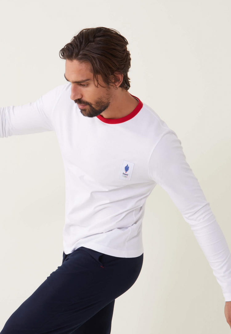 T-shirt manches longues en coton bio - Le Slip Français - 12